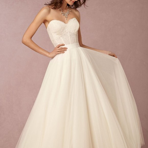 BHLDN Watters Carina Corset Top Wedding Size 2 - Picture 4 of 16